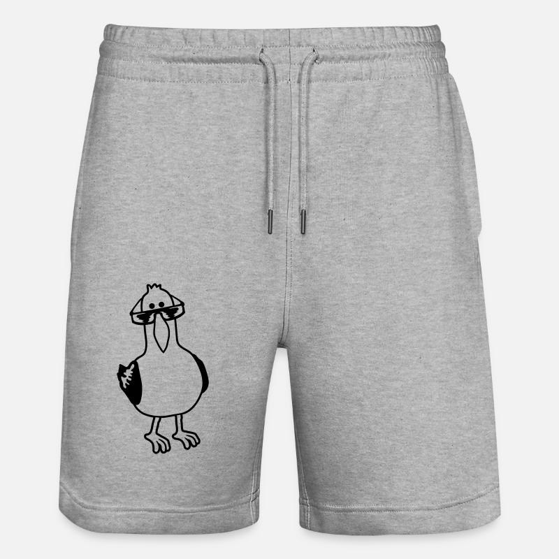 s’en occuper Seagull - Short de jogging bio TRAINER Stanley/Stella unisexe - gris chiné