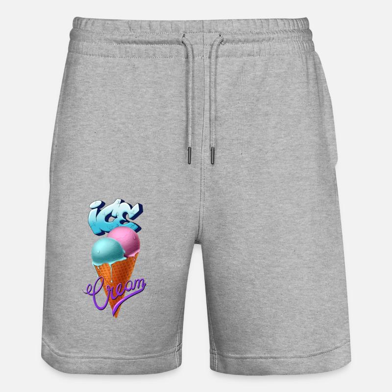 Glace - Short de jogging bio TRAINER Stanley/Stella unisexe - gris chiné