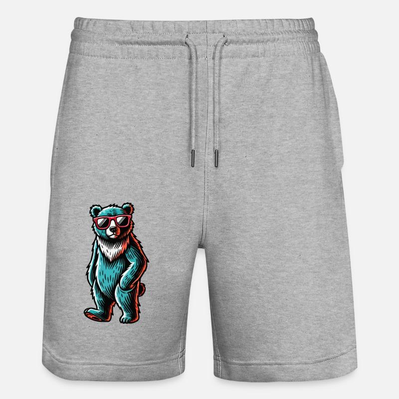 Ours cool - Short de jogging bio TRAINER Stanley/Stella unisexe - gris chiné