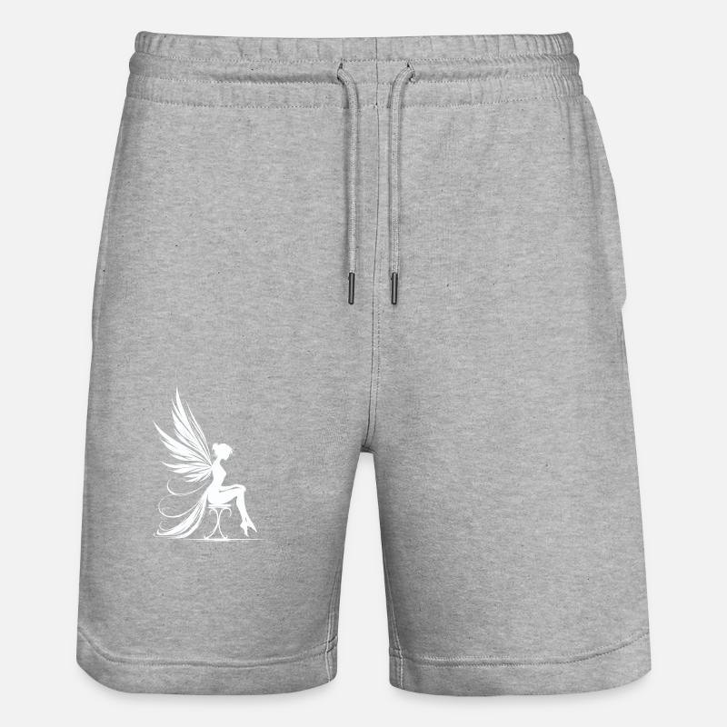 Ailes de pensée au clair de lune - Short de jogging bio TRAINER Stanley/Stella unisexe - gris chiné
