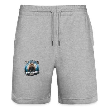Colorado Wildlife Adventure Awaits für Colorado - Stanley/Stella Unisex Bio Joggingshorts Trainer  - Grau meliert - Vorne - Nik (191cm) & Marisol (170cm)
