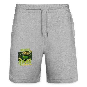 Les collations de la Saint-Patrick sont les véritables trésors de la - Short de jogging bio TRAINER Stanley/Stella unisexe - gris chiné - Devant - Nik (191cm) & Marisol (170cm)