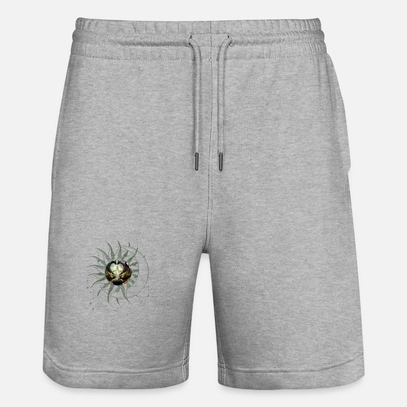 Wunderbare Fee am Drachentor - Stanley/Stella Unisex Bio Joggingshorts Trainer  - Grau meliert