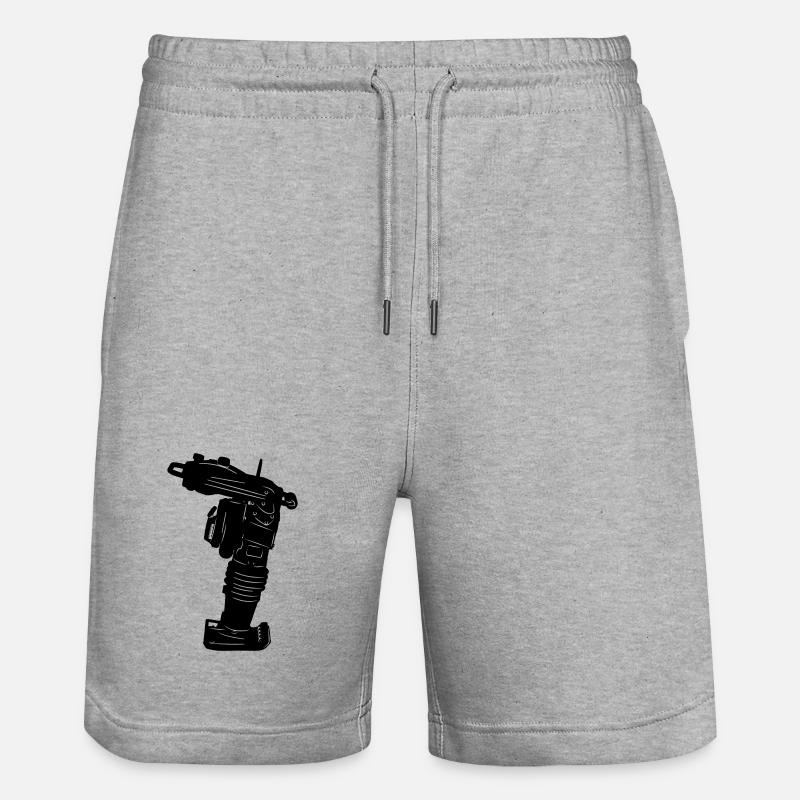 Logo de la pilonneuse vibrante Stratemaker - Short de jogging bio TRAINER Stanley/Stella unisexe - gris chiné