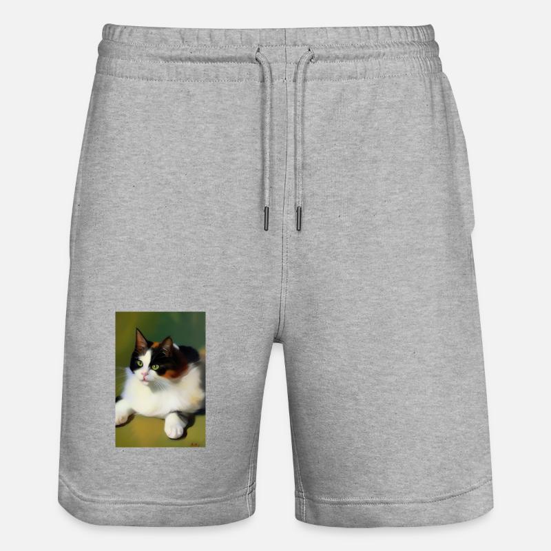 Image du chat - Short de jogging bio TRAINER Stanley/Stella unisexe - gris chiné