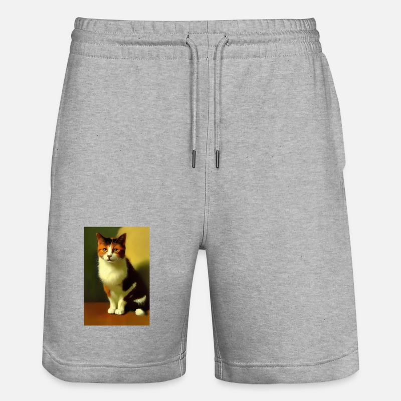 Image du chat - Short de jogging bio TRAINER Stanley/Stella unisexe - gris chiné