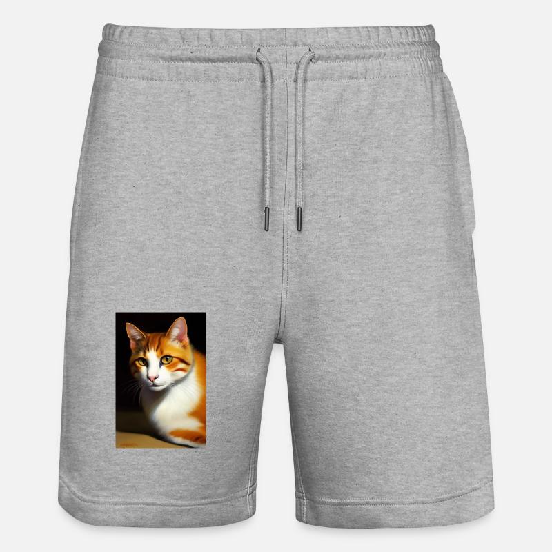 Image du chat - Short de jogging bio TRAINER Stanley/Stella unisexe - gris chiné