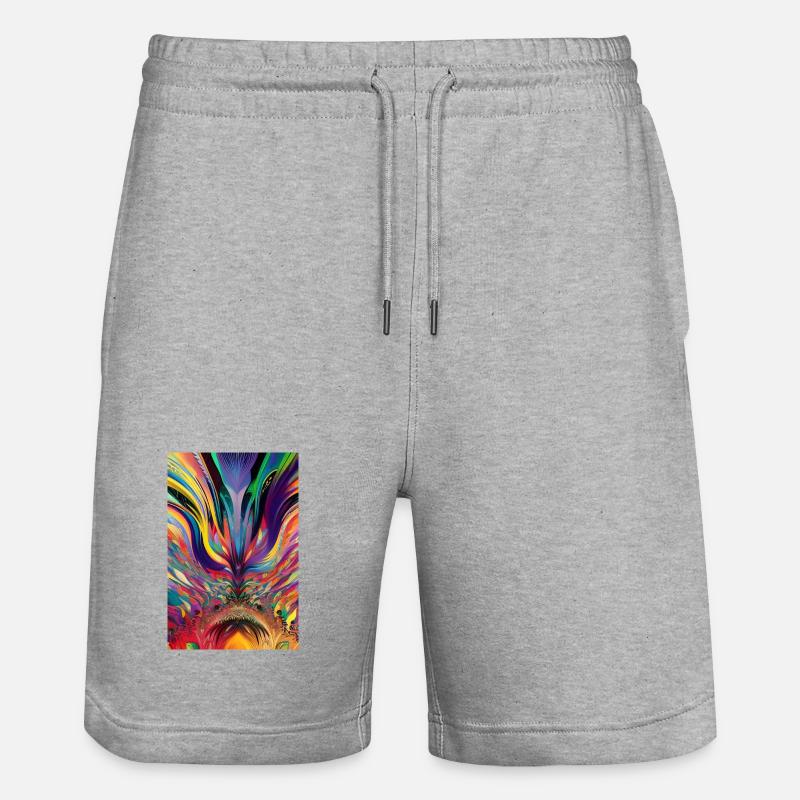 Abstrakte Kunst - Stanley/Stella Unisex Bio Joggingshorts Trainer  - Grau meliert