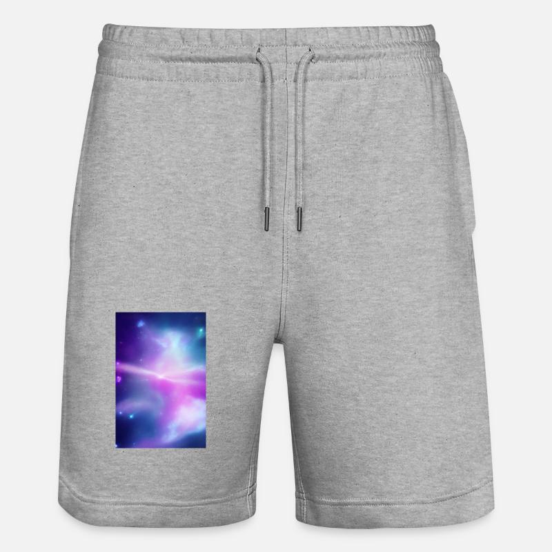 Image de la galaxie - Short de jogging bio TRAINER Stanley/Stella unisexe - gris chiné
