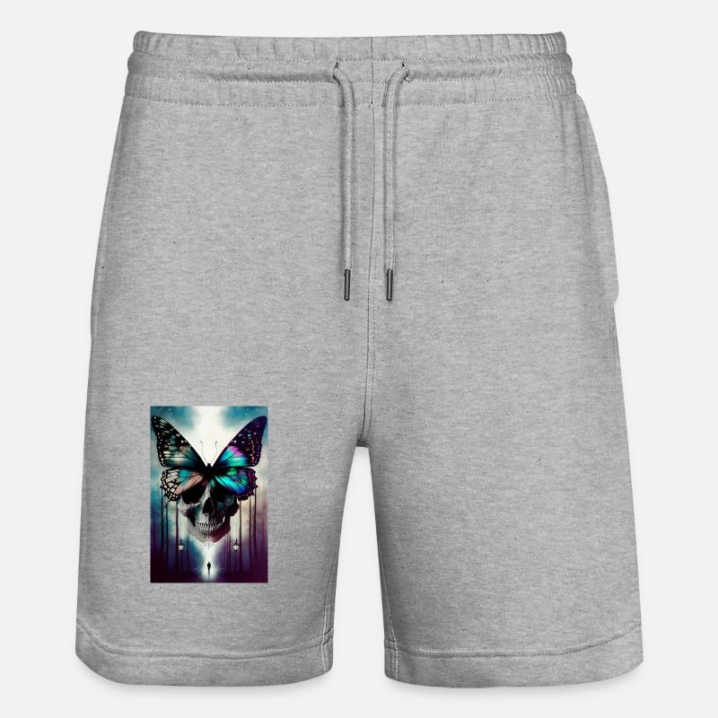 Thriller cover - Stanley/Stella Trainer Unisex Organic Jogging Shorts - heather grey