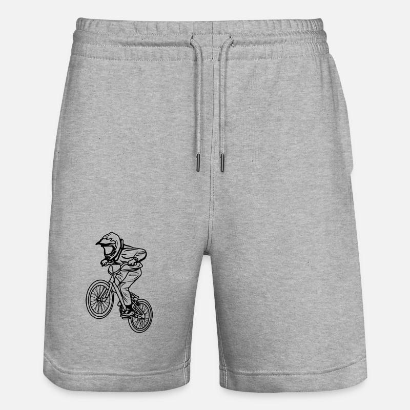 BMX Garçon - Short de jogging bio TRAINER Stanley/Stella unisexe - gris chiné