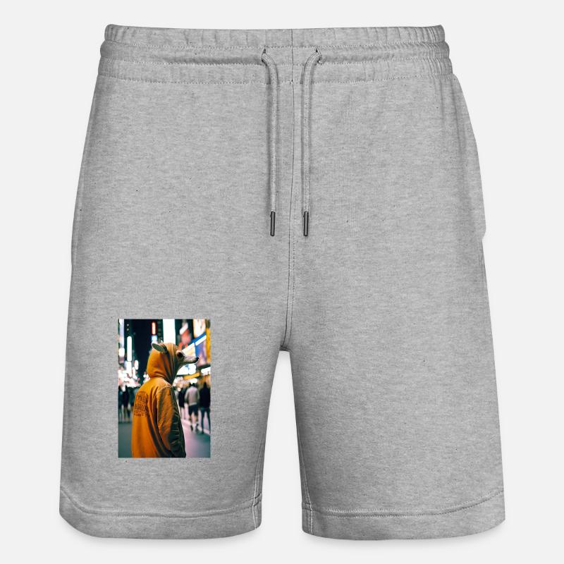 Anthropomorphic 08 - Short de jogging bio TRAINER Stanley/Stella unisexe - gris chiné