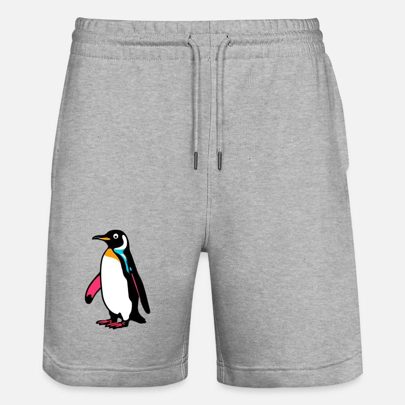 Pingouin - Short de jogging bio TRAINER Stanley/Stella unisexe - gris chiné