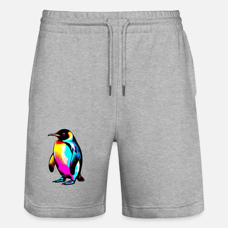 Pingouin - Short de jogging bio TRAINER Stanley/Stella unisexe - gris chiné