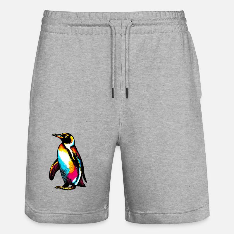 Pingouin - Short de jogging bio TRAINER Stanley/Stella unisexe - gris chiné