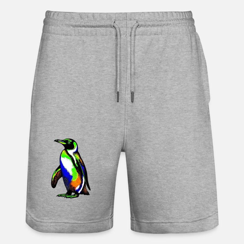 Pingouin - Short de jogging bio TRAINER Stanley/Stella unisexe - gris chiné