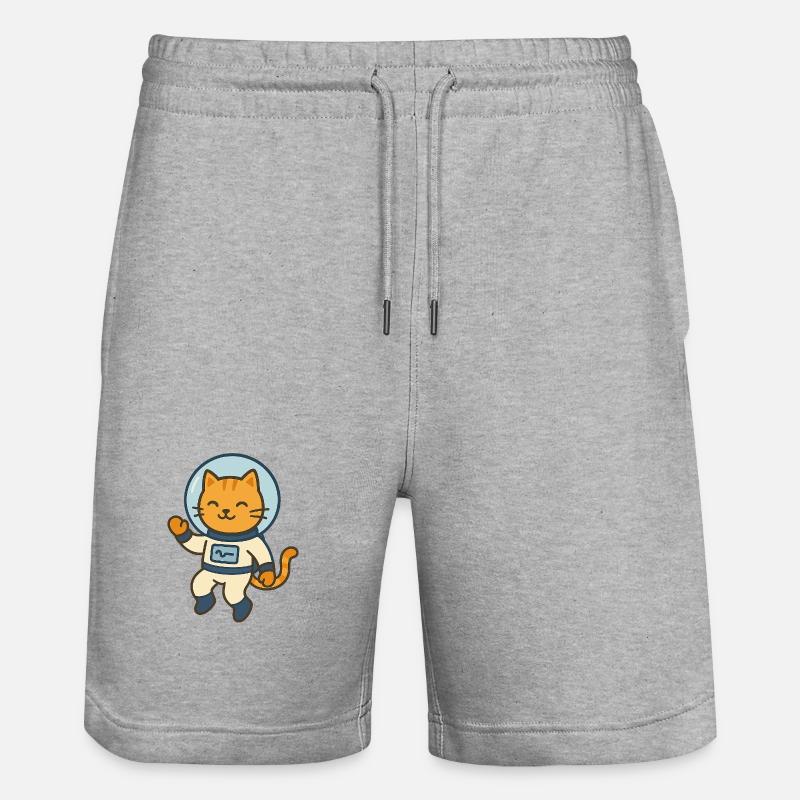 Astrocat - Stanley/Stella Trainer Unisex Organic Jogging Shorts - heather grey
