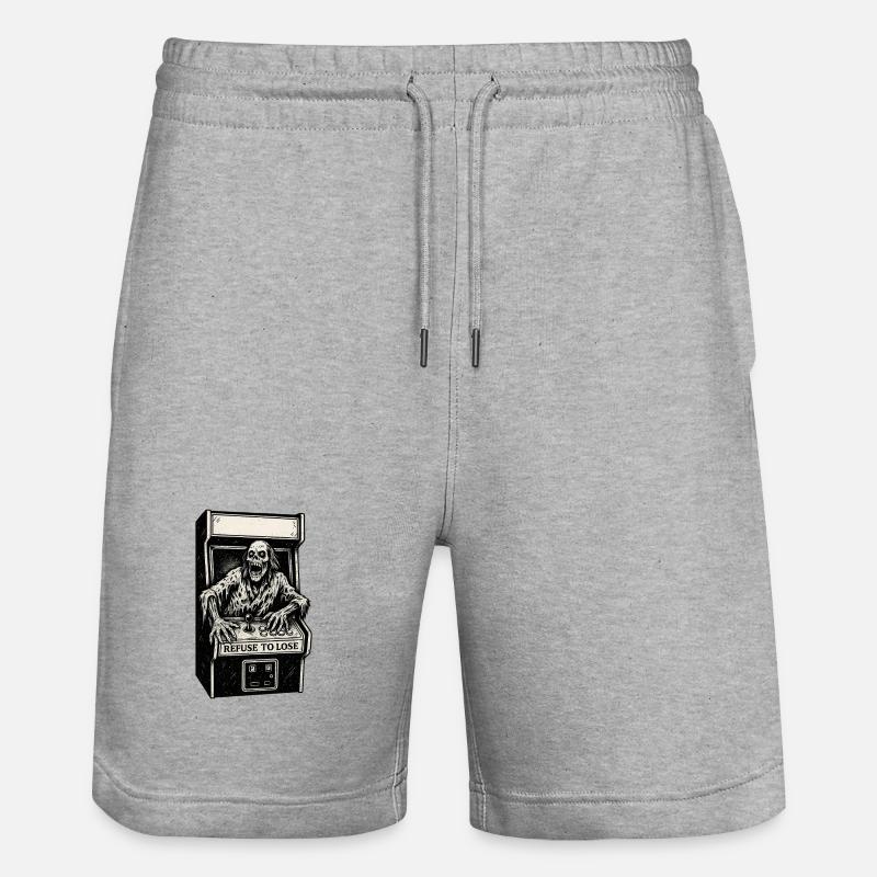 Arcade Squelette - Short de jogging bio TRAINER Stanley/Stella unisexe - gris chiné