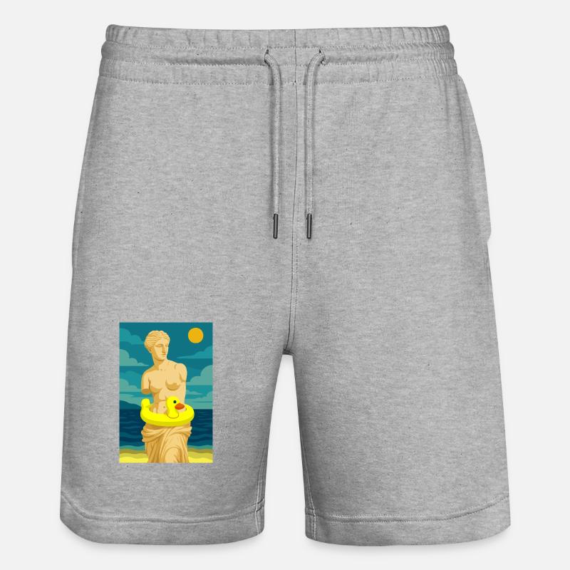 La Vénus (à la plage) - Short de jogging bio TRAINER Stanley/Stella unisexe - gris chiné