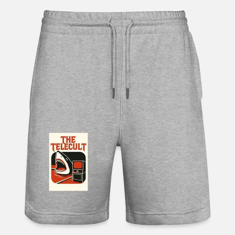 LE TELECULT / TELEPOOL - Short de jogging bio TRAINER Stanley/Stella unisexe - gris chiné