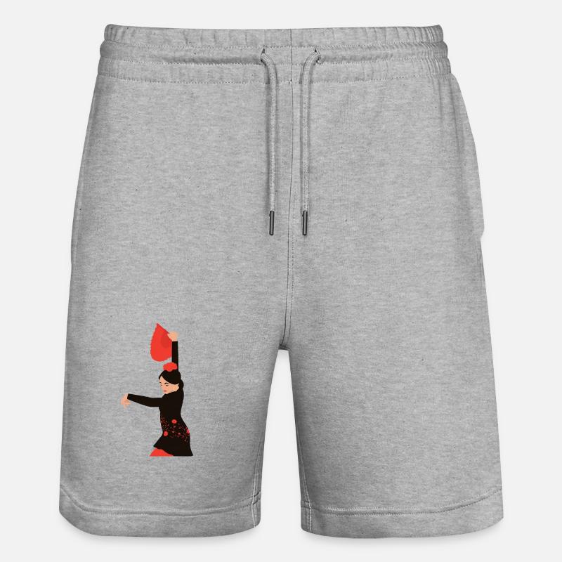 Flamand - Short de jogging bio TRAINER Stanley/Stella unisexe - gris chiné