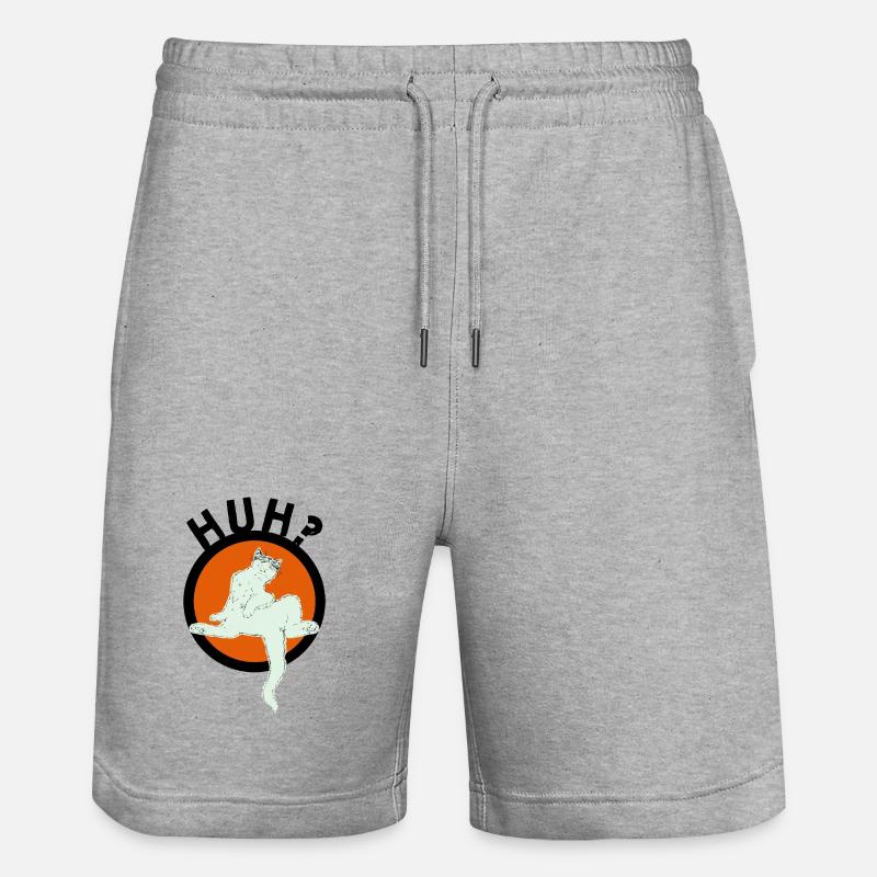 HEIN ? - Short de jogging bio TRAINER Stanley/Stella unisexe - gris chiné
