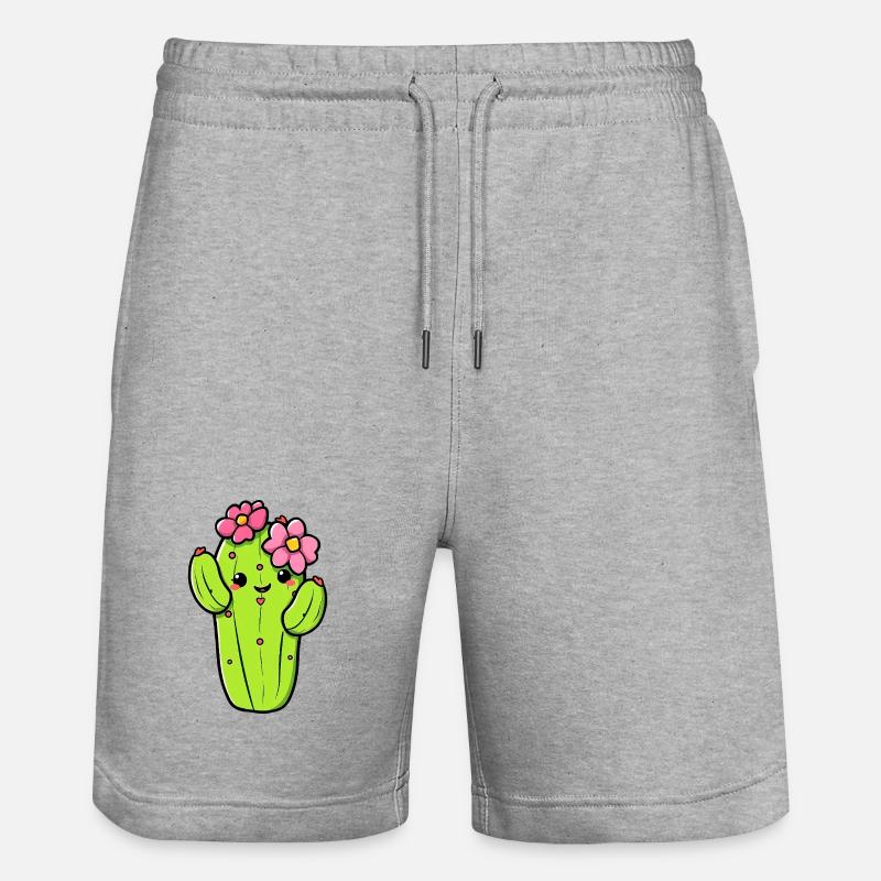 Cactus - Short de jogging bio TRAINER Stanley/Stella unisexe - gris chiné