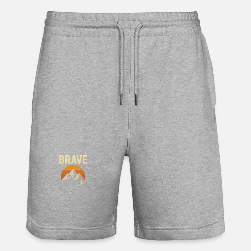 courageux - Short de jogging bio TRAINER Stanley/Stella unisexe - gris chiné