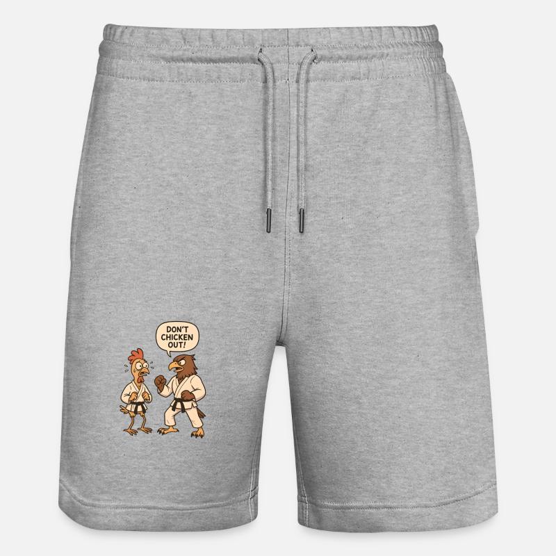 Ne vous dégonflez pas - Short de jogging bio TRAINER Stanley/Stella unisexe - gris chiné