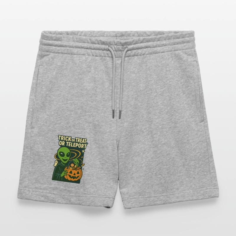 Alien Halloween T-Shirt – Süßes oder Saures... oder... Stanley/Stella Unisex Bio Joggingshorts Trainer 