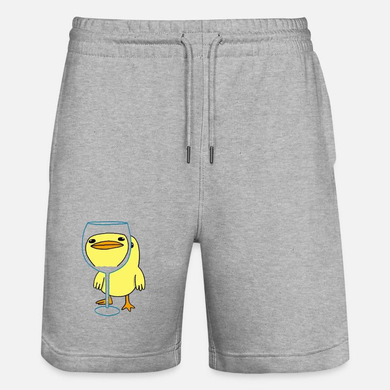 Poussin mignon - Short de jogging bio TRAINER Stanley/Stella unisexe - gris chiné