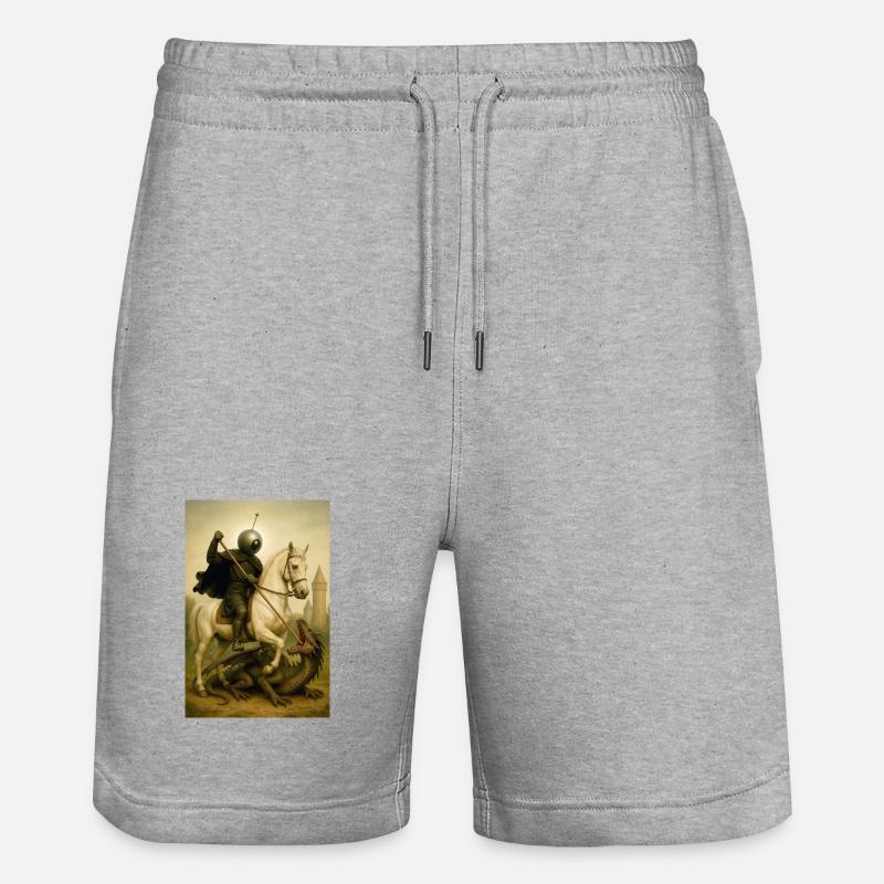 St Georges le bot - Short de jogging bio TRAINER Stanley/Stella unisexe - gris chiné