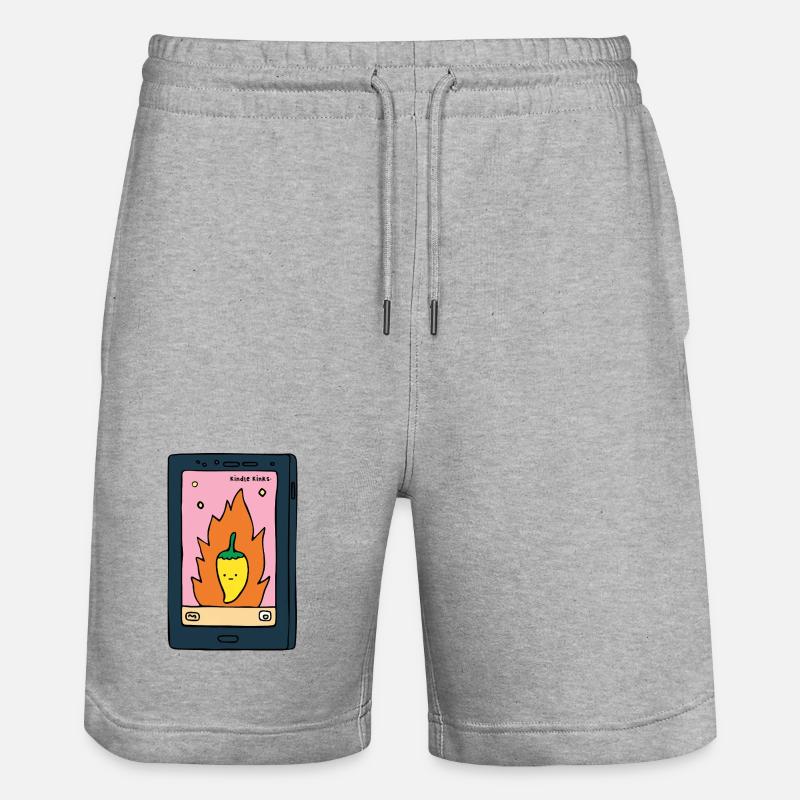 Spicy E-Reader “Kinks” Design | Funny BookT - Stanley/Stella Unisex Bio Joggingshorts Trainer  - Grau meliert