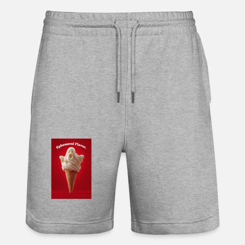 Ephemerer Geschmack Ghost Cone - Stanley/Stella Unisex Bio Joggingshorts Trainer  - Grau meliert