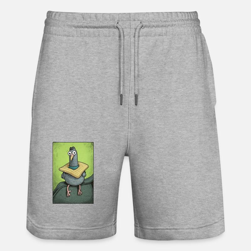 Sir Gurrington est assis - Short de jogging bio TRAINER Stanley/Stella unisexe - gris chiné