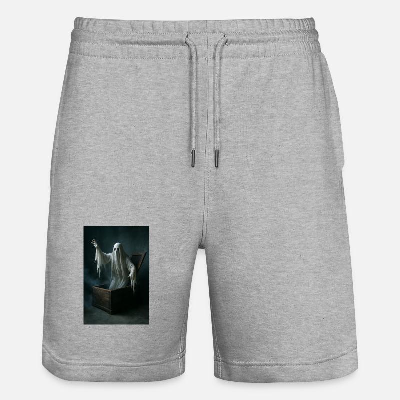 Geist aus dem Sarg - Stanley/Stella Unisex Bio Joggingshorts Trainer  - Grau meliert