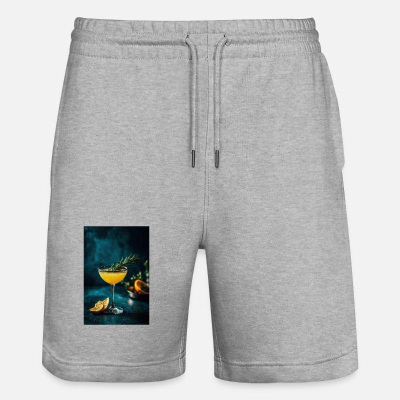 Agrumes Romarin Spritz - Short de jogging bio TRAINER Stanley/Stella unisexe - gris chiné