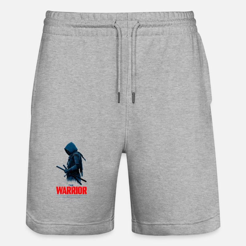 Guerrier Katana enveloppé - Short de jogging bio TRAINER Stanley/Stella unisexe - gris chiné