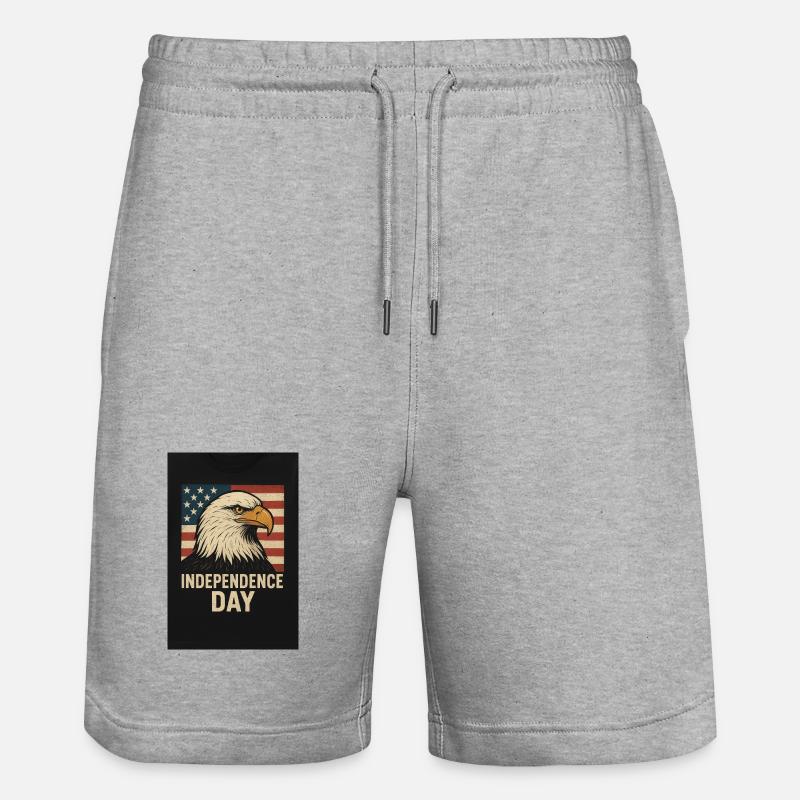 5238F232-5A1D-4004-B7B7-942E4CB1A05F - Stanley/Stella Trainer Unisex Organic Jogging Shorts - heather grey
