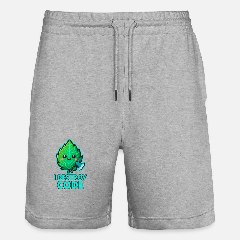 Guerrier Code de la Feuille Verte - Short de jogging bio TRAINER Stanley/Stella unisexe - gris chiné