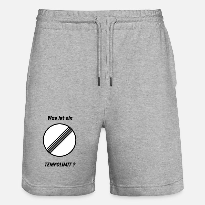 Qu’est-ce qu’une limite de vitesse ? - Short de jogging bio TRAINER Stanley/Stella unisexe - gris chiné