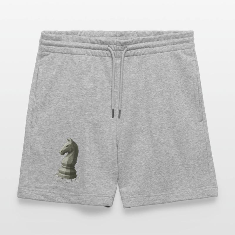 Conception du cavalier d’échecs à faible polygonisme Short de jogging bio TRAINER Stanley/Stella unisexe