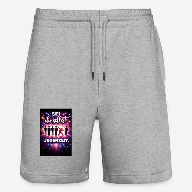 Sois toi-même en permanence - Short de jogging bio TRAINER Stanley/Stella unisexe - gris chiné