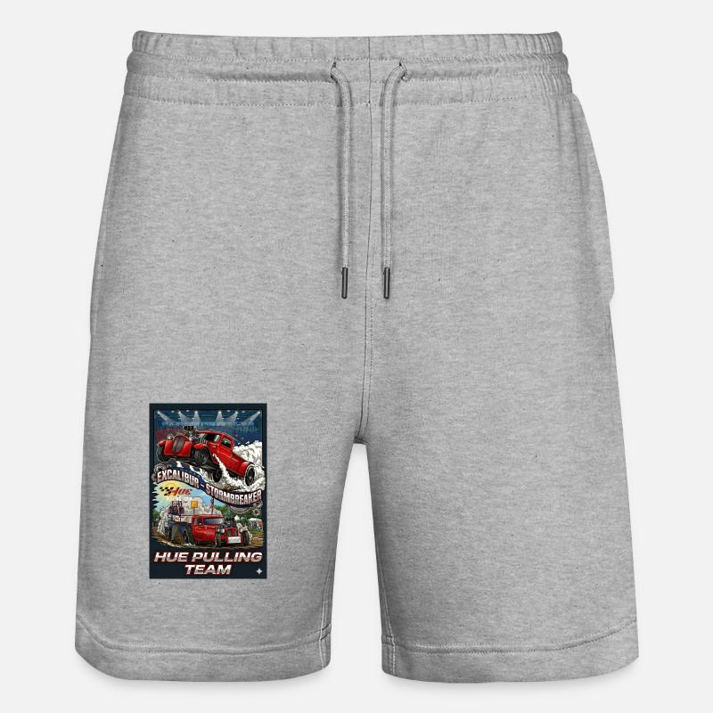 Tshirt_Hue_Pulling_Team - Short de jogging bio TRAINER Stanley/Stella unisexe - gris chiné