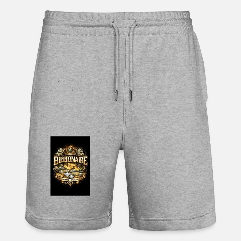 6D0F5E12-D063-4FDD-AC08-1CA5FF0643D0 - Stanley/Stella Unisex Bio Joggingshorts Trainer  - Grau meliert