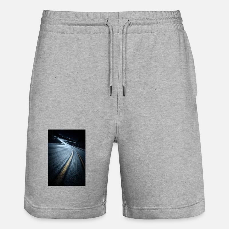 Courbe de course nocturne - Short de jogging bio TRAINER Stanley/Stella unisexe - gris chiné