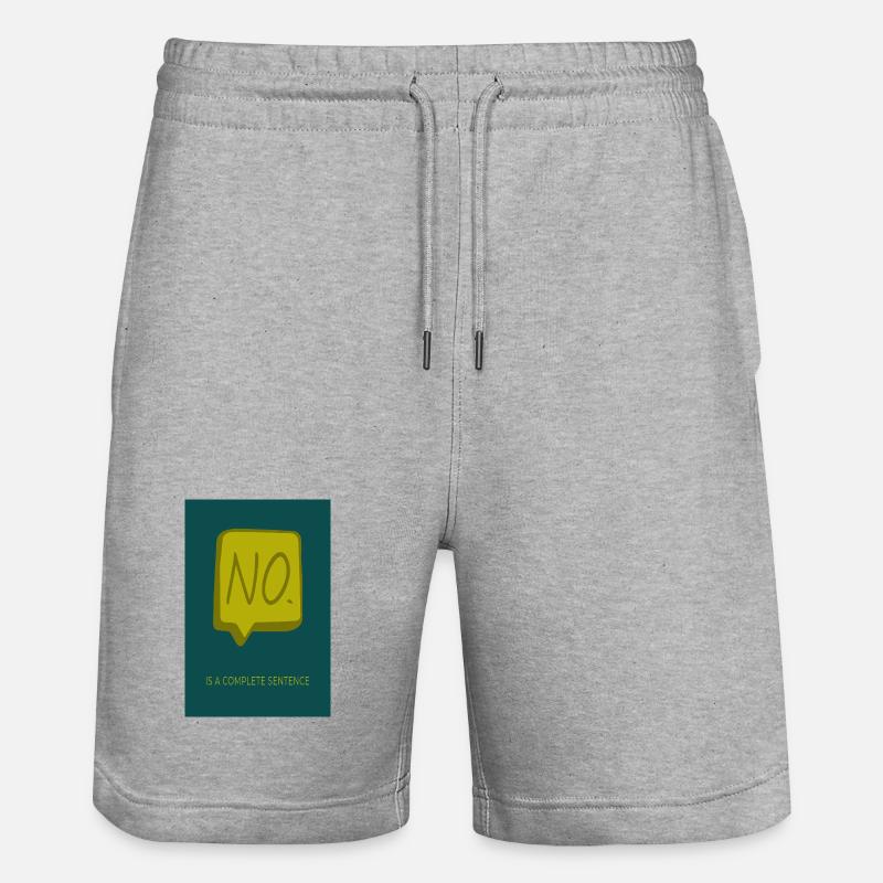 Non est une phrase complète - Short de jogging bio TRAINER Stanley/Stella unisexe - gris chiné