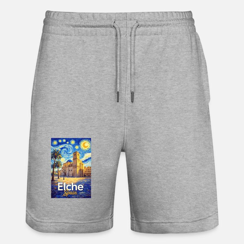 Elche, Spagna - Pantaloncini da jogger ecologici unisex Trainer di Stanley/Stella - grigio melange
