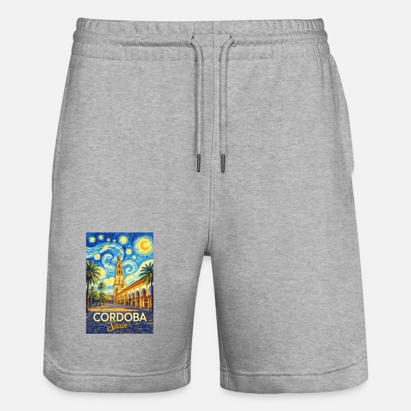 Cordoue, Espagne - Short de jogging bio TRAINER Stanley/Stella unisexe - gris chiné