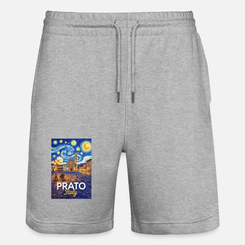 Prato, Italie. - Short de jogging bio TRAINER Stanley/Stella unisexe - gris chiné